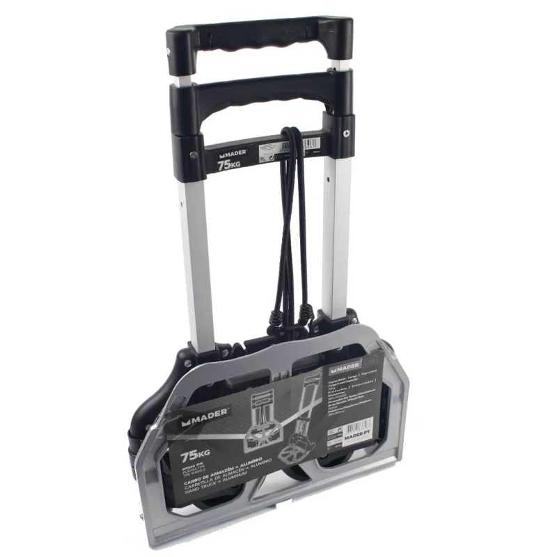 CARRO ARMAZÉM ALUMÍNIO RODAS TPR 75KG MADER