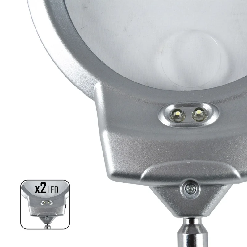 LUPA DE MESA COM LED JBM