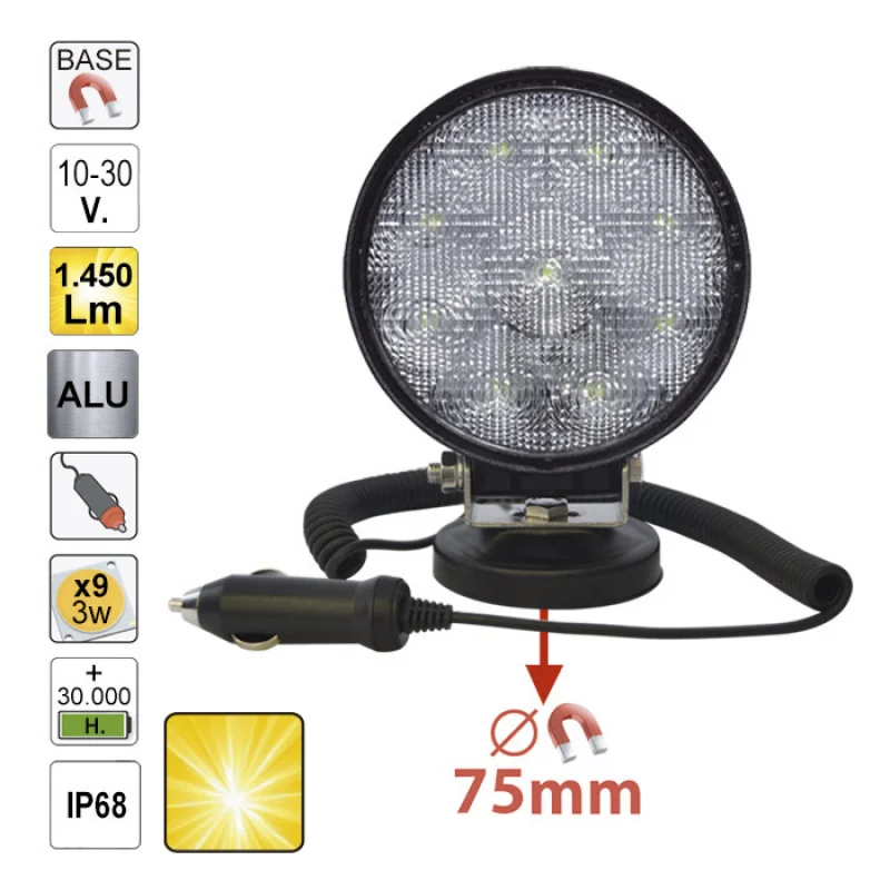 FAROL AUXILIAR LED REDONDO JBM FAROL AUXILIAR LED REDONDO JBM