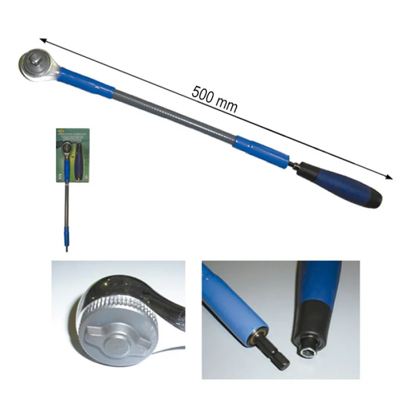 ROQUETE FLEXÍVEL DE 72 DENTES DE 3/8” 500MM JBM