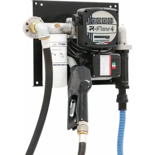 Bomba de Gasóleo de Parede ADAM PUMPS 230V 60 L/Min com Pistola Automática, Volucontador Mecânico e Filtro