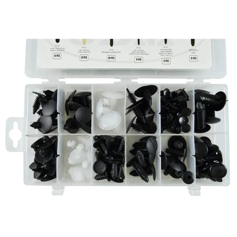 SORTIDO DE CLIPS UNIVERSAIS 128 PCS JBM