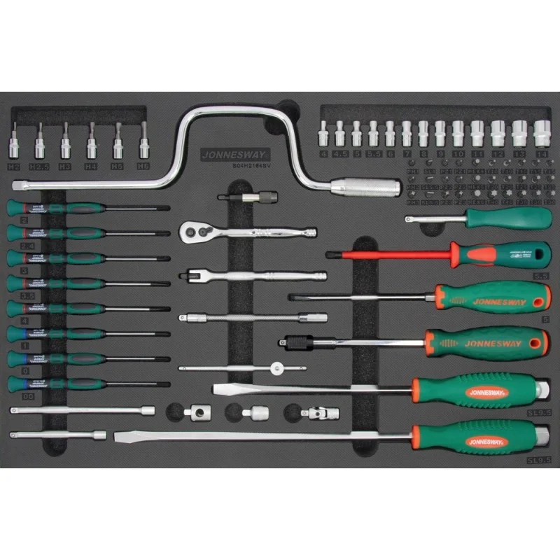 GAVETA COM 74 PEÇAS DE 1/4” JONNESWAY