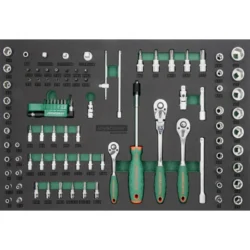 GAVETA COM 94 PEÇAS DE 1/4” E 3/8“ JONNESWAY