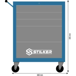 Carro de Ferramentas STILKER 5 Gavetas 680x458x845mm