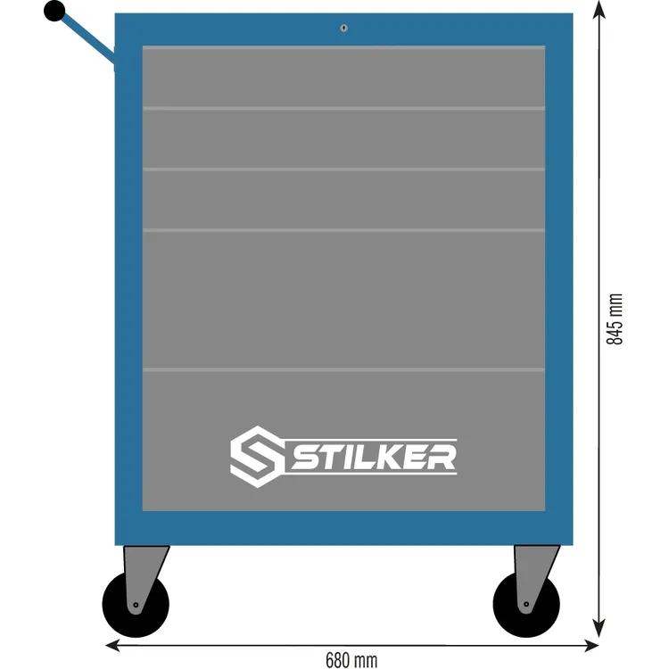 Carro de Ferramentas STILKER 5 Gavetas 680x458x845mm