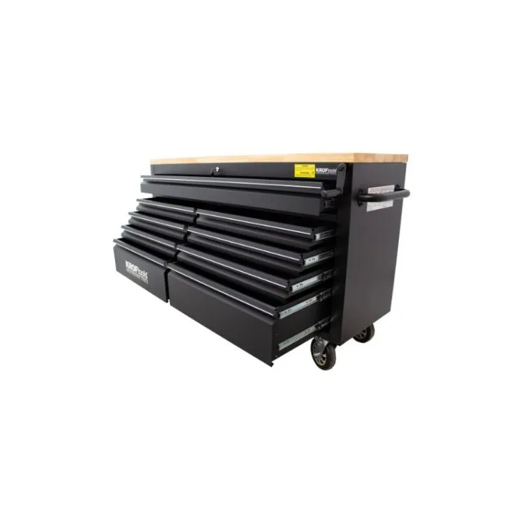 CARRO DE TRABALHO 61 POLEGADAS COM 9 GAVETAS KROFTOOLS