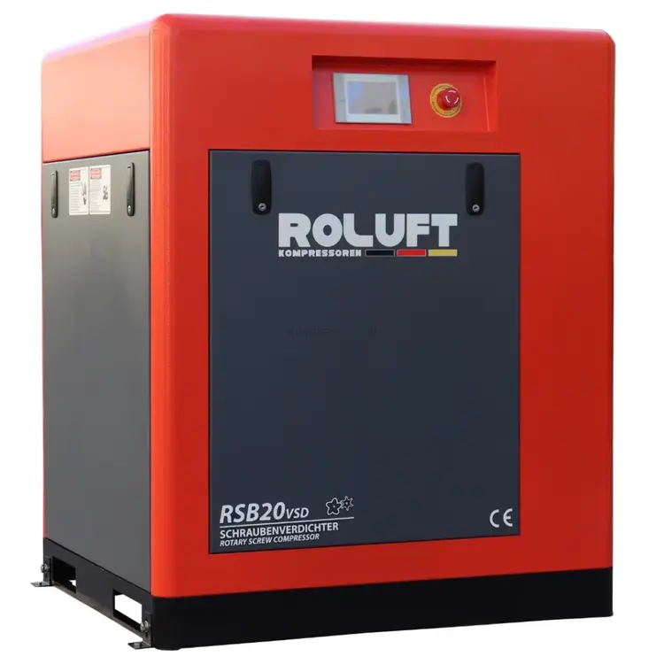 Compressor de Parafuso ROLUFT RSB20 VSD 10BAR 400V 15KW