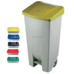 Contentor de Lixo com Pedal ND 120L Amarelo
