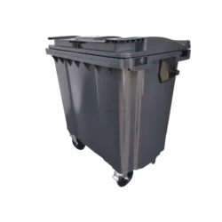 Contentor de Polietileno MGB 1000L Tampa Plana 4 Rodas