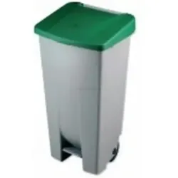 CONTENTOR LIXO COM PEDAL 120L VERDE