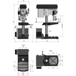 MAQ. FURAR/ROSCAR  BANCADA OPTI DH18V VARIO/230V OPTIMUM