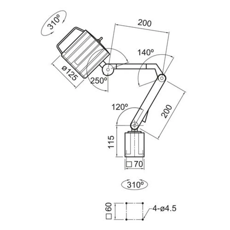 CANDEEIRO LED MWG 6-600 OPTIMUM