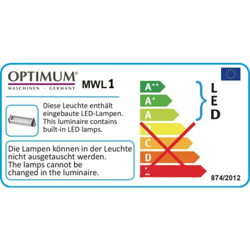 CANDEEIRO LED MWL 1 / 24V DC OPTIMUM