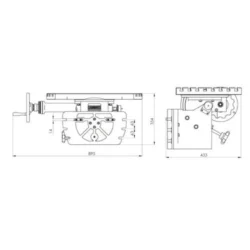 MESA ANGULAR 375X660 MM P/ MZ 2 e MZ4 OPTIMUM