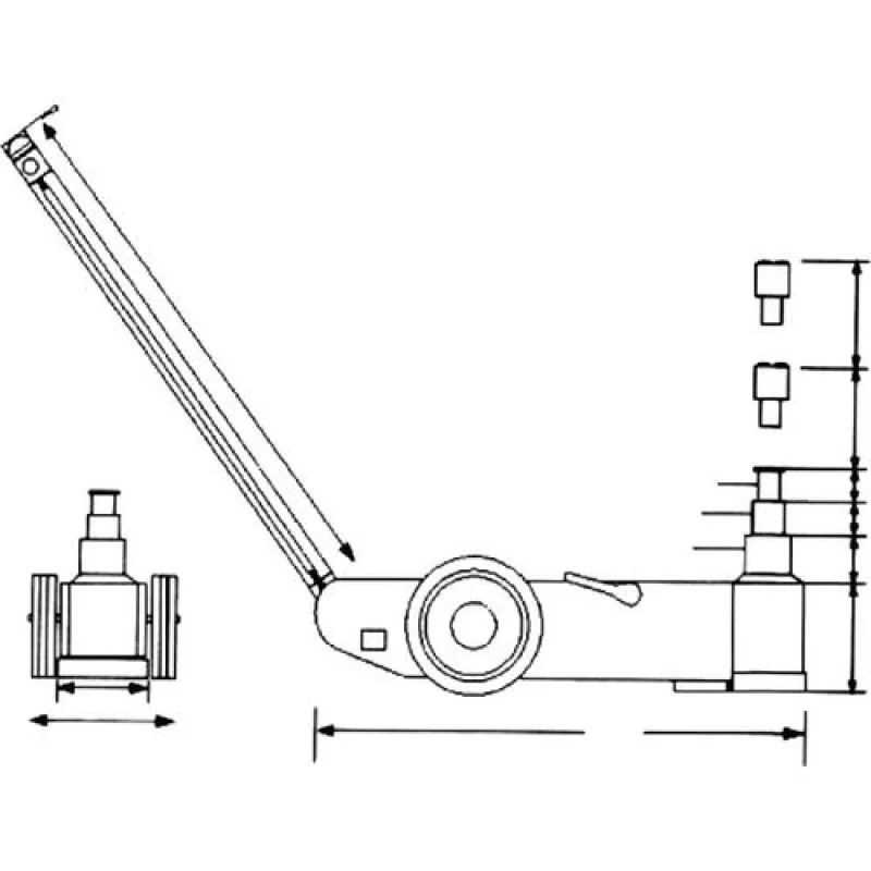 MACACO HIDROPNEUMÁTICO WWH 50002 PH 50 TON 2 ESTAGIOS UNICRAFT