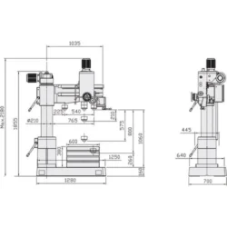 MAQ. FURAR RADIAL RD4/400V/3Ph C/ MESA OPTIMUM