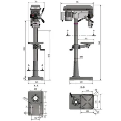 MAQ.FURAR BANCADA OPTIdrill D23PRO / 400V / 3 Ph OPTIMUM