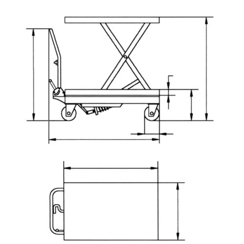 MESA ELEVATÓRIA HIDRÁULICA TESOURA UNICRAFT FHT 500