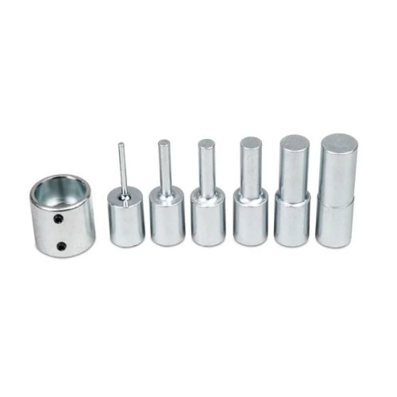 6 PEÇAS CONJUNTO MANDRIS COM PLACA FURADA P/ WPP 15T METALLKRAFT