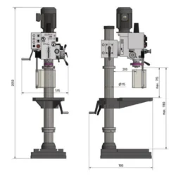 MÁQ. FURAR COLUNA OPTI DH40GP/400V OPTIMUM