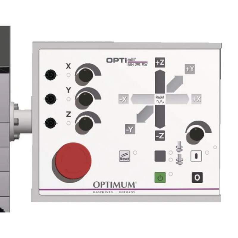 MAQ.FURAR/FRESAR OPTI MH25SV / 230V / BT30  C/ MOTOR DE PASSO NOS 3 EIXOS OPTIMUM