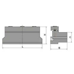 Kit Bloco de Fixação 16-05 OPTIMUM para Tornos TU 3008, TH 3309 e TH 3610