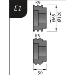 ROLOS FLEXÃO TIPO E8 REBORDEADORA SBM 300-40 E METALLKRAFT