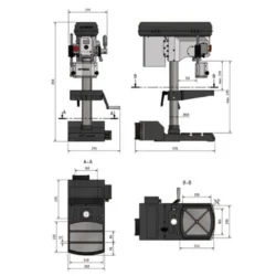 MAQ. FURAR/ROSCAR  BANCADA OPTI DX17V / 230V / 1Ph OPTIMUM