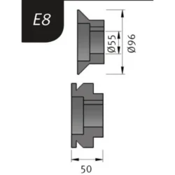 ROLOS FLEXÃO TIPO E8 P/ REBORDEADORA SBM 250-25E METALLKRAFT