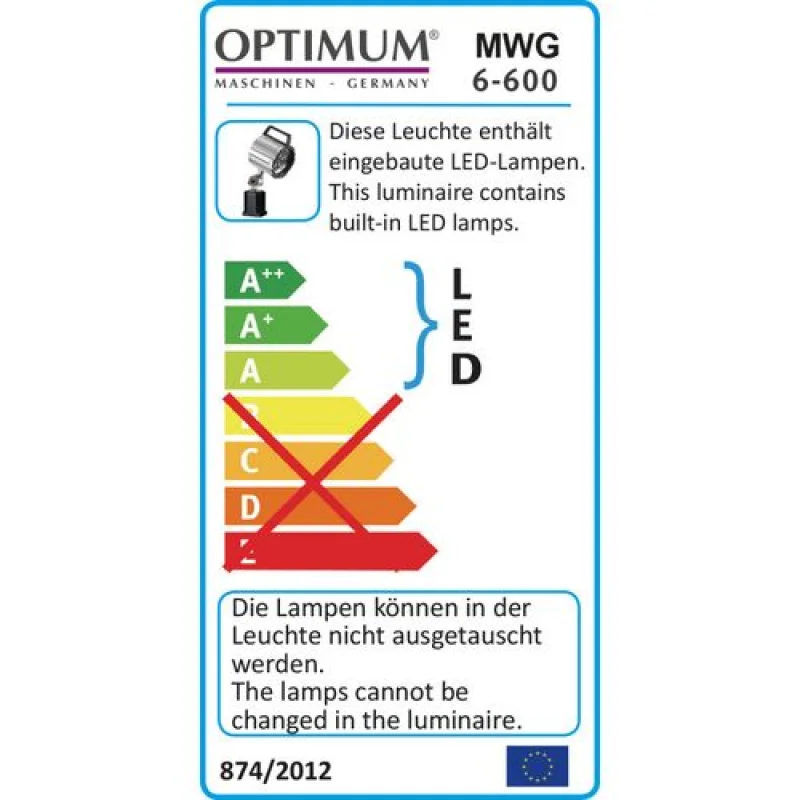 CANDEEIRO LED MWG 6-600 OPTIMUM