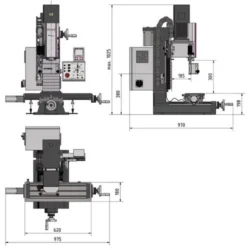 MAQ.FURAR/FRESAR OPTI MH25V / 230V / BT30 OPTIMUM
