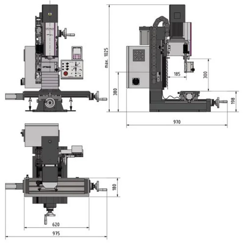 MAQ.FURAR/FRESAR OPTI MH25V / 230V / BT30 OPTIMUM