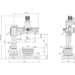 MAQ. FURAR RADIAL RD5/400V/3Ph C/ MESA OPTIMUM