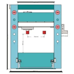 PRENSA DE OFICINA ELECTRO HIDRÁULICA WPP 200 RT METALLKRAFT