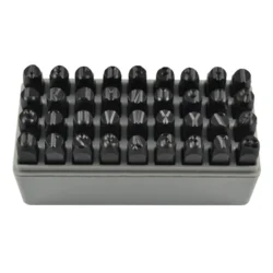 ESTAMPAGEM EM AÇO ALFABETO / NÚMEROS 8MM JBM