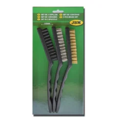 SET DE 3 ESCOVAS METÁLICAS JBM