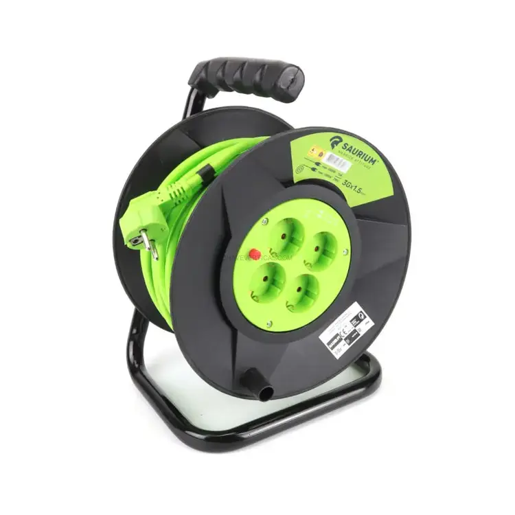 Extensão Elétrica com Enrolador Metálico MADER 30m 3G Extensão Elétrica com Enrolador Metálico MADER 30m 3G