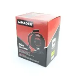 Extensão Elétrica com Enrolador Metálico MADER 30m 3G 2.5mm² IP44