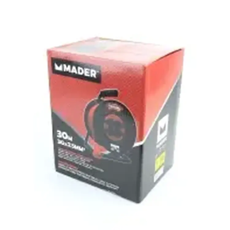 Extensão Elétrica com Enrolador Metálico MADER 30m 3G 2.5mm² IP44