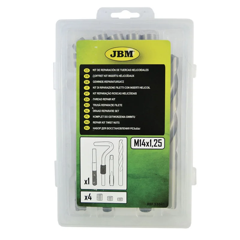 KIT REPARAÇÃO ROSCAS M14x1.25 JBM
