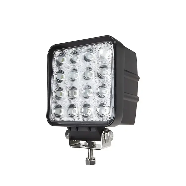 Farol de Trabalho Quadrado LED SMD com Suporte TOOLHUB 1 W x 16 LEDS 4000 LM