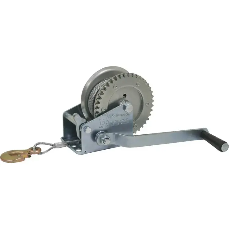 Guincho de Tração Manual C/ Cabo e Gancho STILKER 450 KG 10 M 4,5 MM