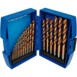 Jogo de Brocas de Titânio HSS TOOLHUB 1 a 10 mm