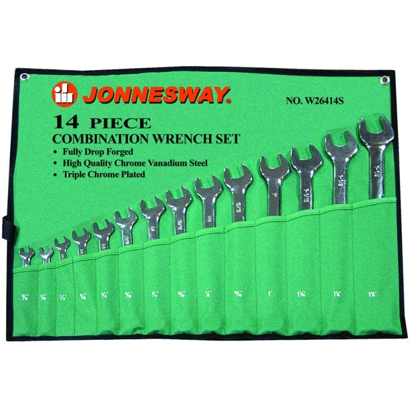 JOGO DE 14 CHAVES MISTAS BOCA/ LUNETA SAE JONNESWAY