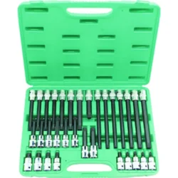 SET 32 CHAVES BITS DE 6 CANELURAS (RIBE) 1/2” JONNESWAY