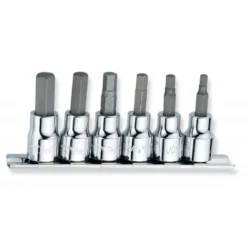 JOGO DE 6 BITS HEXAGONAIS 3/8” SAE JONNESWAY