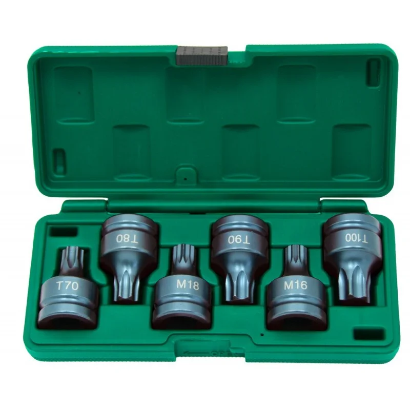 JOGO DE 6 CHAVES DE IMPACTO XZN E TORX DE 3/4” JONNESWAY