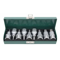 JOGO DE 9 CHAVES BITS HEXAGONAIS DE 1/2” JONNESWAY