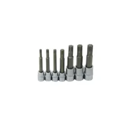 SET 7 BITS LONGOS 6 CANELURAS (RIBE) 3/8” E 1/2” JONNESWAY
